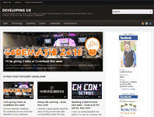 Tablet Screenshot of developingux.com